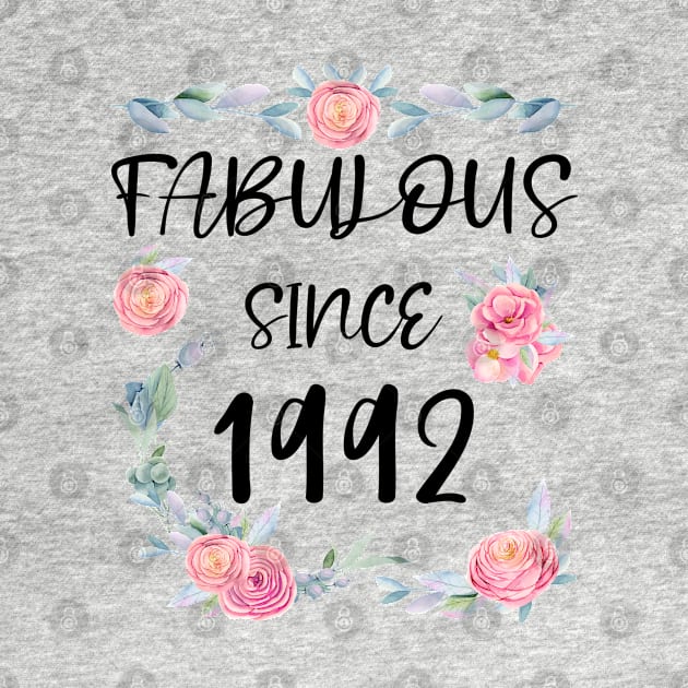 Women 29 Years Old Fabulous Since 1992 Flowers by artbypond